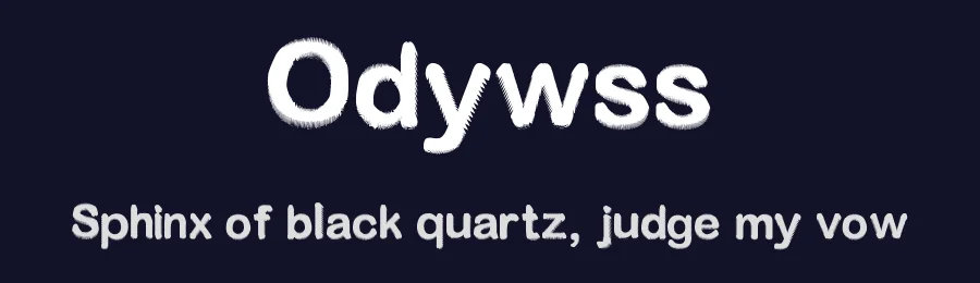 Odywss by Untitled Motion — Decorative Font — thumbnail 2
