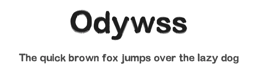 Odywss by Untitled Motion — Decorative Font