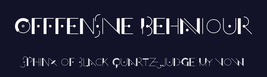 Offfensive Behaviour by Zetafonts — Decorative Font — thumbnail 2