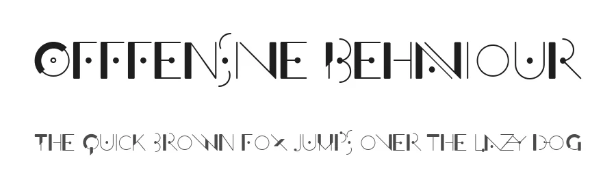 Offfensive Behaviour by Zetafonts โ Decorative Font