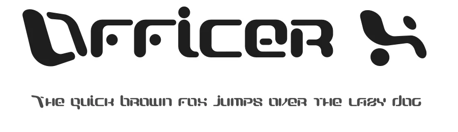 Officer X by Vinz — Display Font