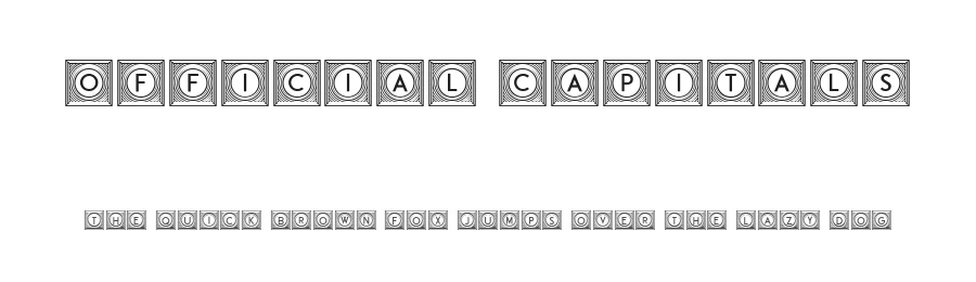 Official Capitals by Vladimir Nikolic — Decorative Font