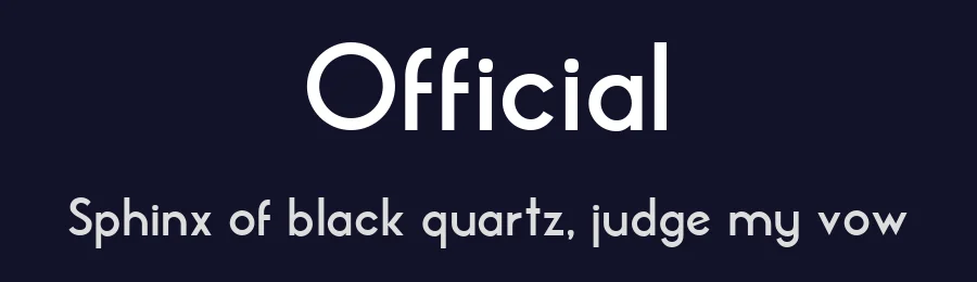 Official by Vladimir Nikolic — Decorative Font — thumbnail 2