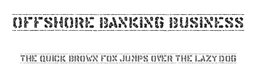 Offshore Banking Business by Vic Fieger — Decorative Font