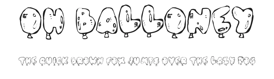 Oh Balloney by Buzzbum — Decorative Font