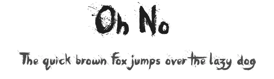 Oh No by JSH creates â Decorative Font