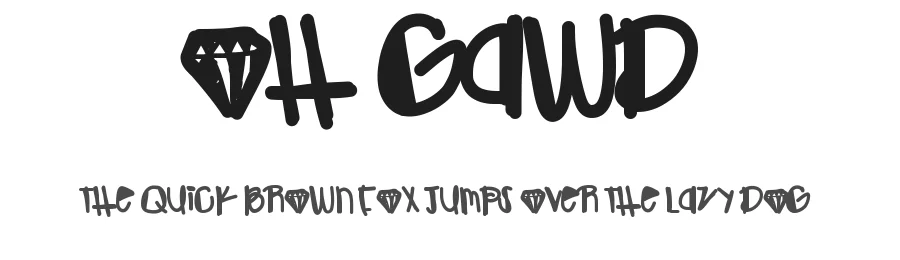 Oh Gawd by Des Gomez — Decorative Font