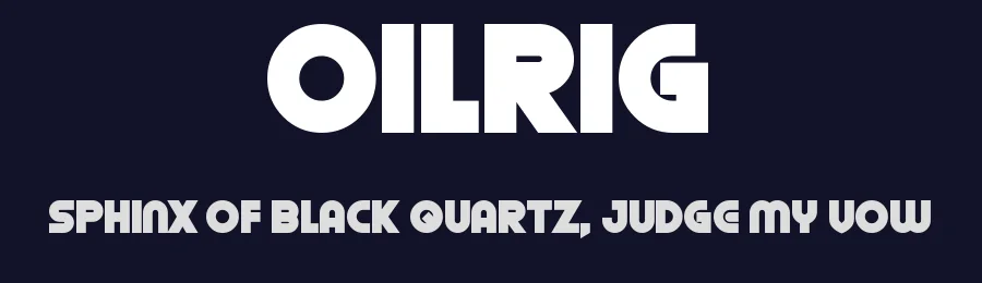 Oilrig by Chequered Ink — Sans Serif Font — thumbnail 2
