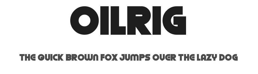 Oilrig by Chequered Ink — Sans Serif Font