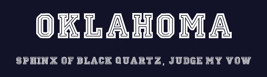 Oklahoma by Woodcutter — Decorative Font — thumbnail 2