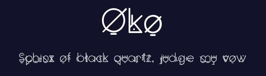 Oko by Hugo Portinha — Decorative Font — thumbnail 2