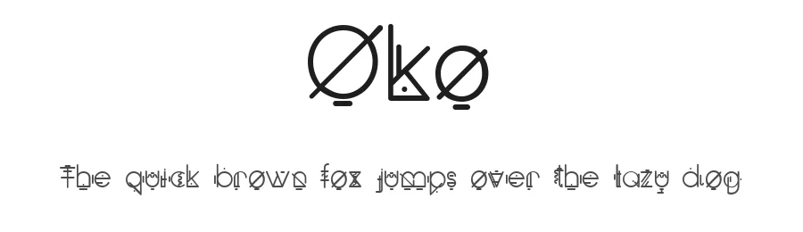 Oko by Hugo Portinha — Decorative Font