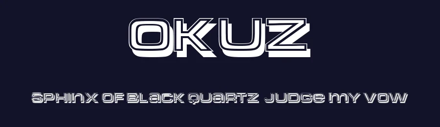 Okuz by Vladimir Nikolic — Decorative Font — thumbnail 2