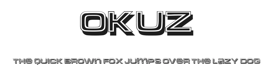 Okuz by Vladimir Nikolic — Decorative Font