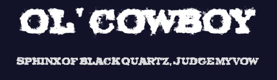 Ol' Cowboy by KC Fonts — Decorative Font — thumbnail 2