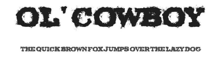 Ol' Cowboy by KC Fonts — Decorative Font