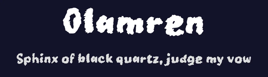 Olamren by wepfont.com — Script Handwritten Font — thumbnail 2