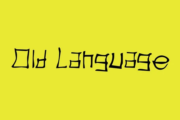Old Language Font by Gustavo Lucero — Script Handwritten Font