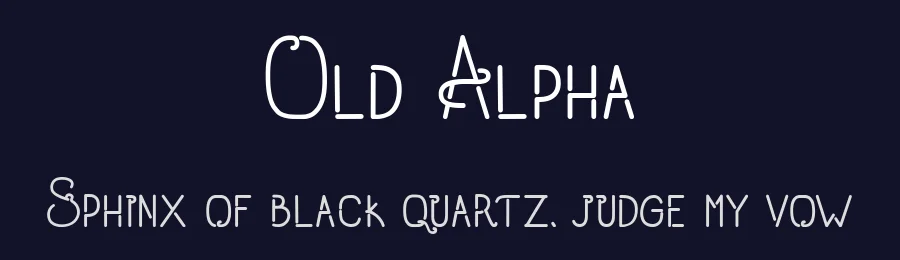Old Alpha by madeDeduk — Decorative Font — thumbnail 2