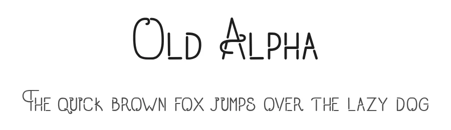 Old Alpha by madeDeduk — Decorative Font