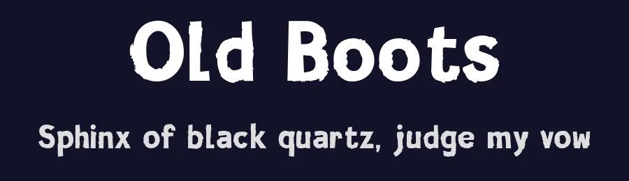 Old Boots by Milena Djuricic — Decorative Font — thumbnail 2