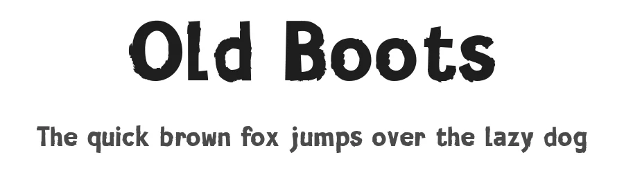 Old Boots by Milena Djuricic β Decorative Font