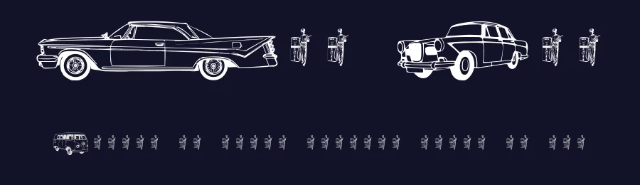 Old Car — Dingbats Font — thumbnail 2