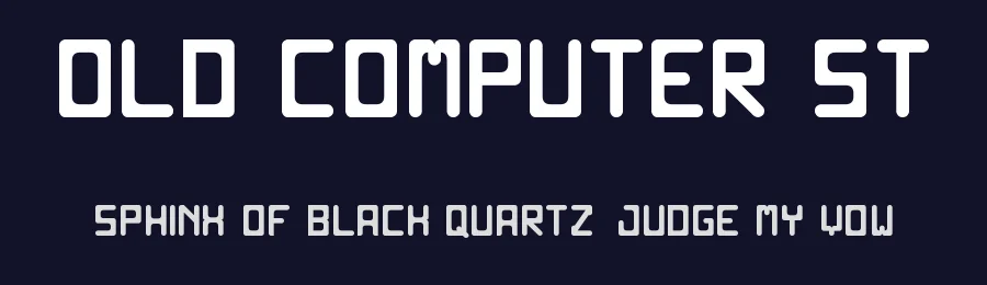 Old Computer ST by Southype — Display Font — thumbnail 2