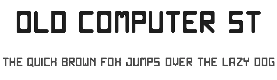 Old Computer ST by Southype — Display Font