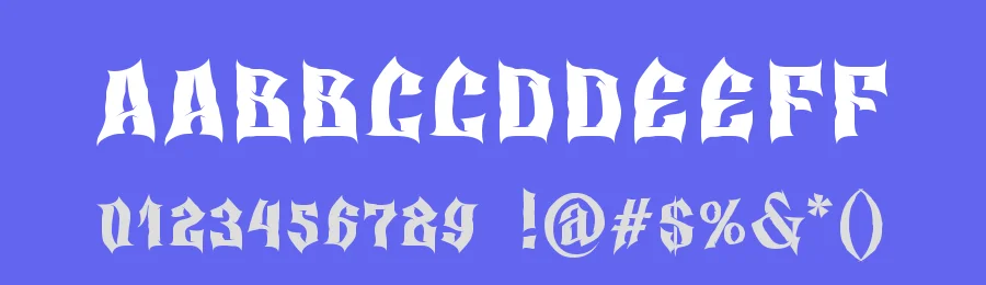 Old Horror Films by ToughCrest — Blackletter Font — thumbnail 3