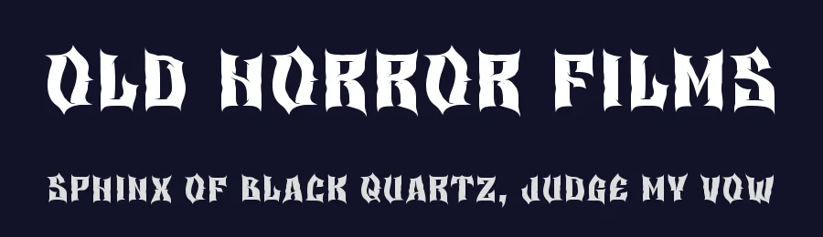 Old Horror Films by ToughCrest — Blackletter Font — thumbnail 2