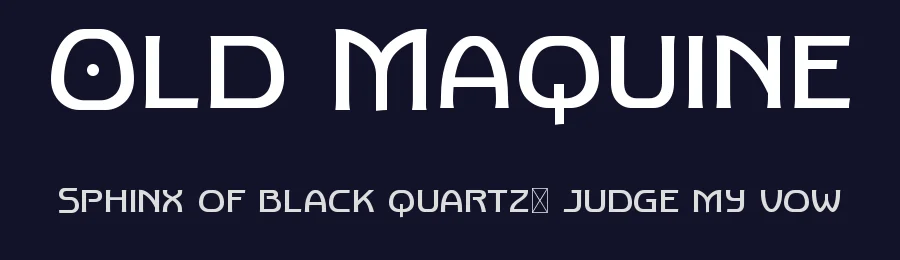Old Maquine by Type Combo — Decorative Font — thumbnail 2