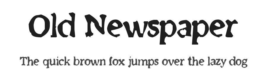 Old Newspaper by M-Dfonts — Decorative Font