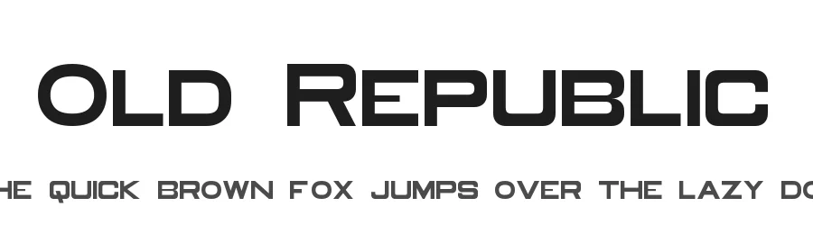 Old Republic by Trollax Kinora — Display Font