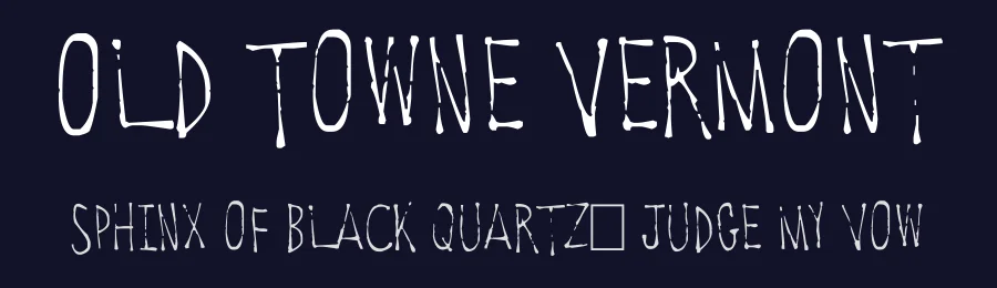 Old Towne Vermont by Blue Sky — Script Handwritten Font — thumbnail 2