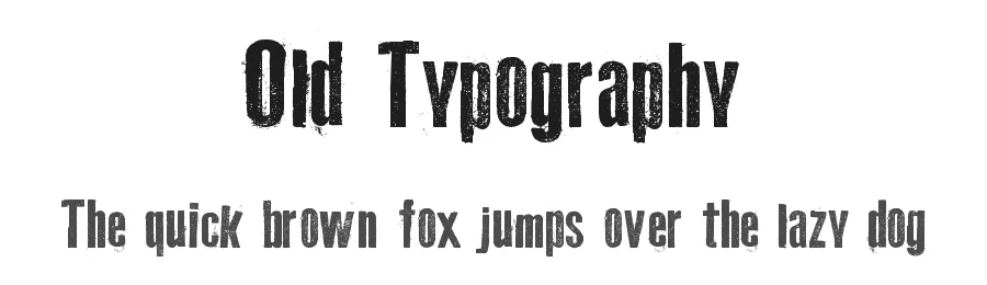Old Typography