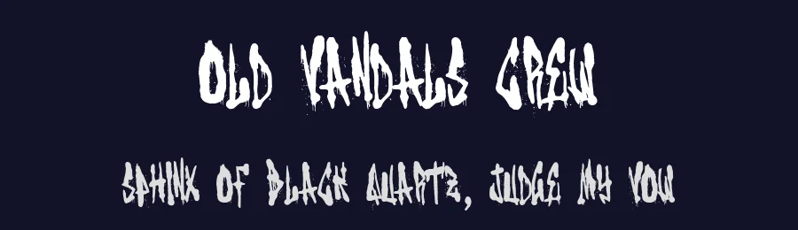 Old Vandals Crew by Woodcutter — Script Handwritten Font — thumbnail 2
