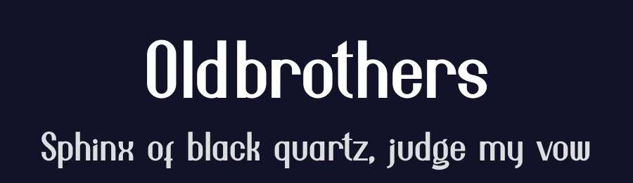 Oldbrothers by Haksen Studio — Sans Serif Font — thumbnail 2