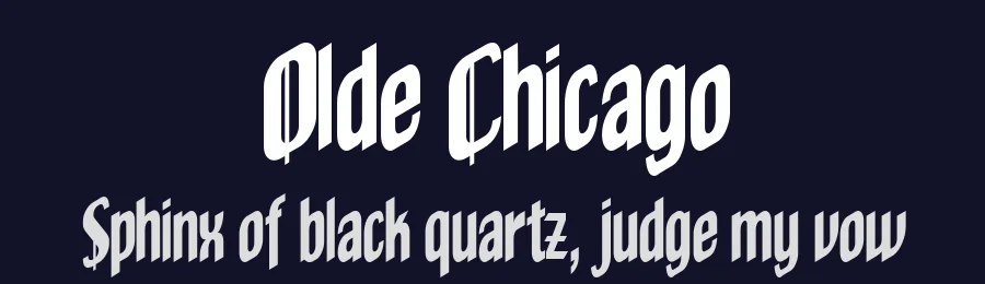 Olde Chicago by Harold's Fonts — Decorative Font — thumbnail 2