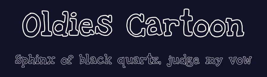 Oldies Cartoon by Geronimo Font Studios — Decorative Font — thumbnail 2