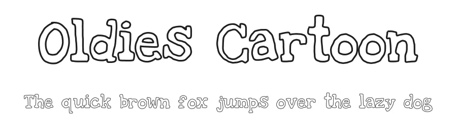 Oldies Cartoon by Geronimo Font Studios — Decorative Font