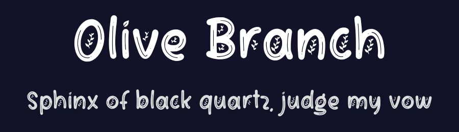 Olive Branch by Alpaprana Studio — Decorative Font — thumbnail 2