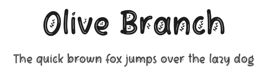 Olive Branch by Alpaprana Studio — Decorative Font