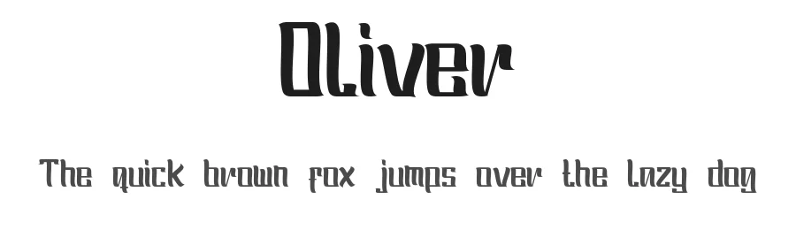 Oliver by ShowUp! Typefoundry — Decorative Font