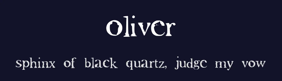 Oliver by Alexis Baydoun — Decorative Font — thumbnail 2