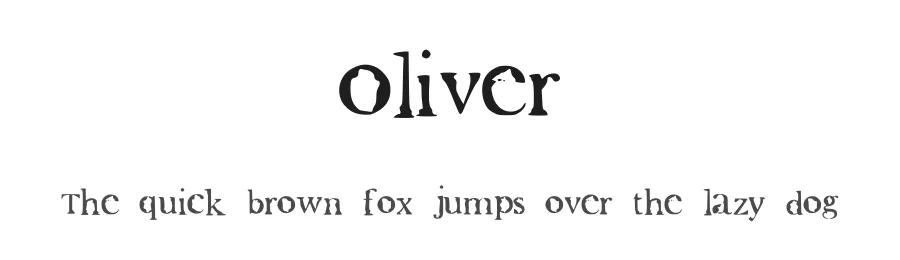 Oliver by Alexis Baydoun — Decorative Font