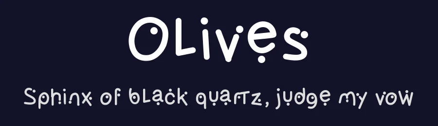 Olives by Shara Weber — Decorative Font — thumbnail 2