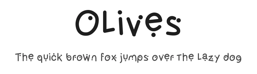 Olives by Shara Weber — Decorative Font