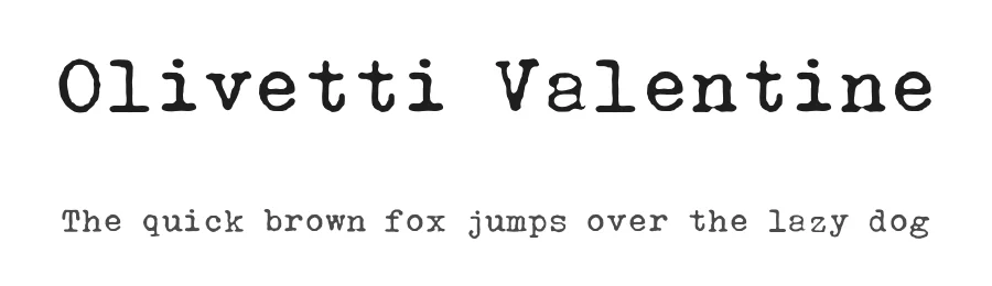 Olivetti Valentine by Aleksandar Stevanov — Decorative Font
