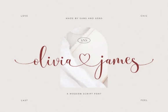 Olivia James Font by SansAndSons β Script Handwritten Font